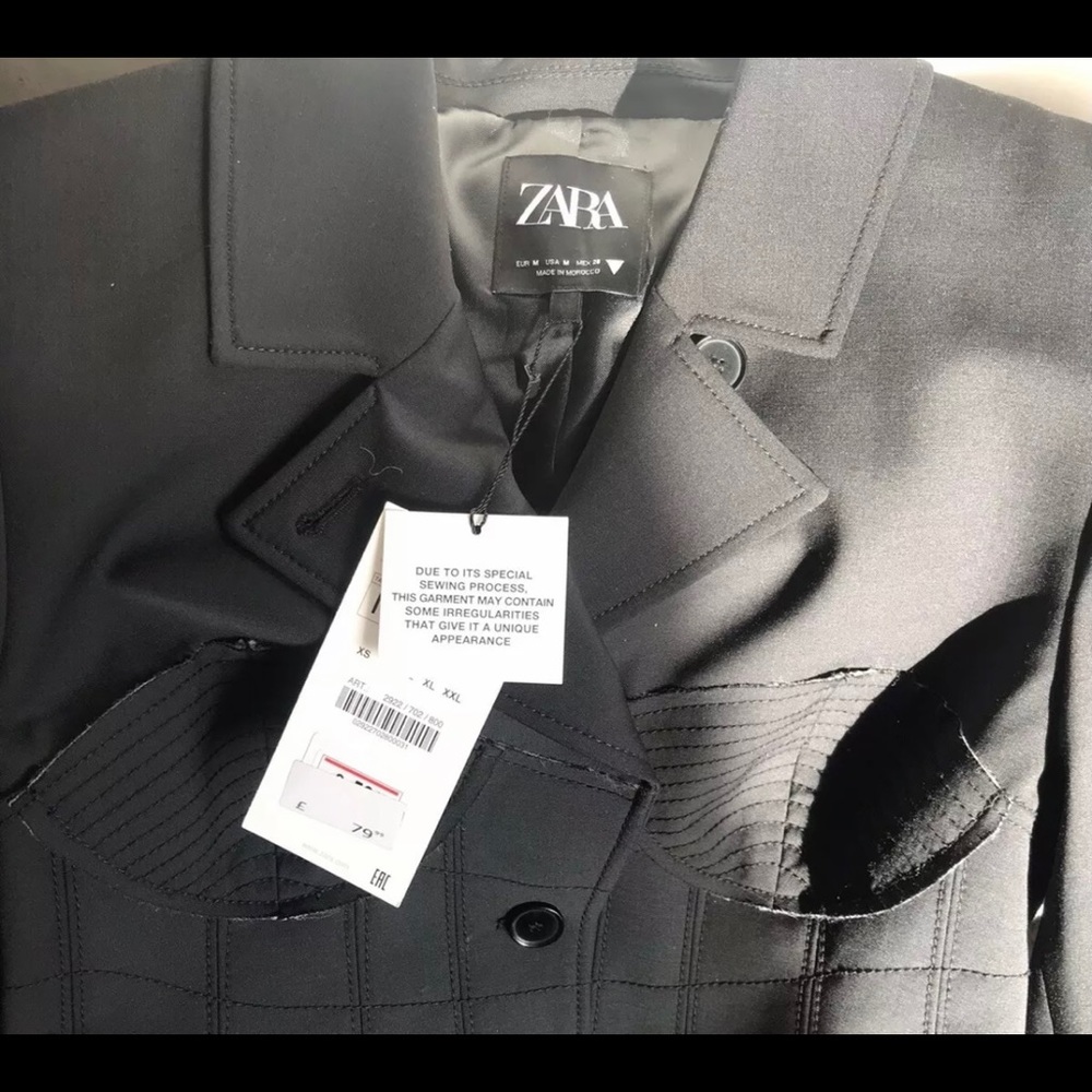 Zara black corset blazer 2922/702 Medium RARE - Picture 6 of 6